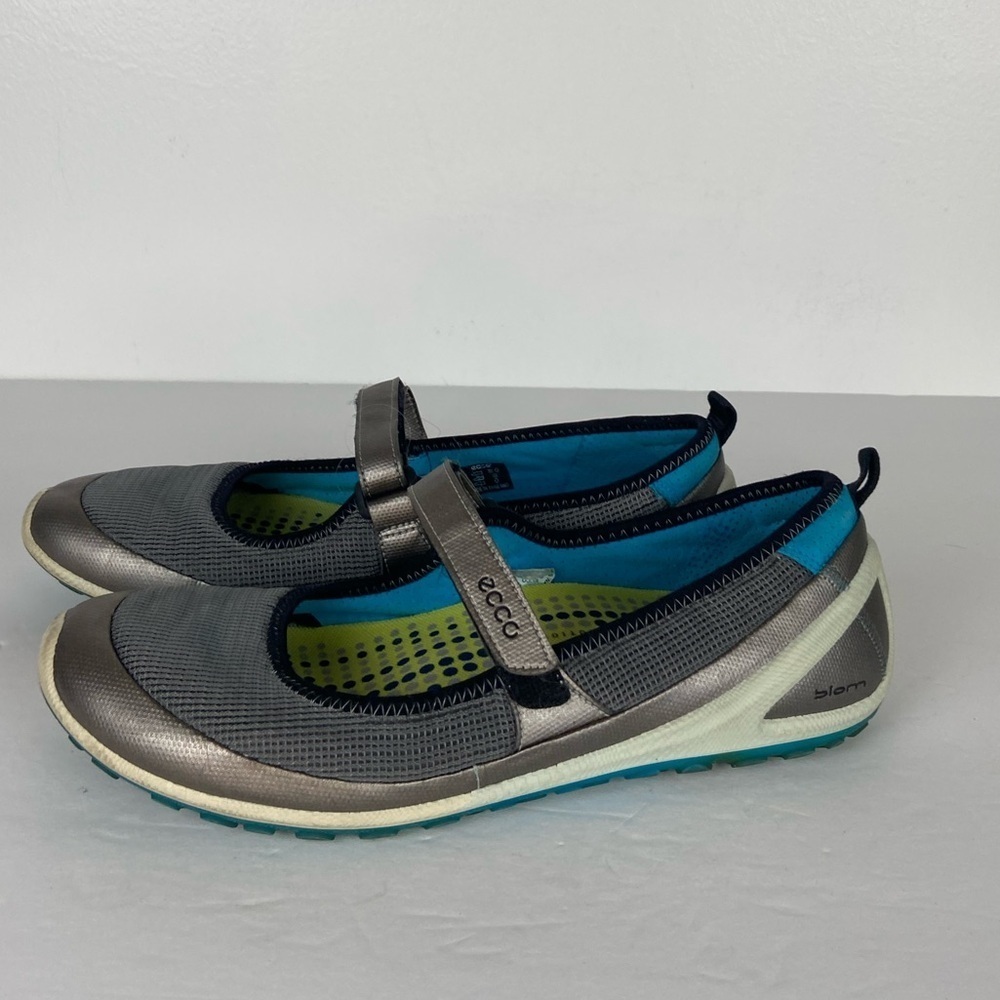 ECCO Women's Gray Mary Jane Shoes
